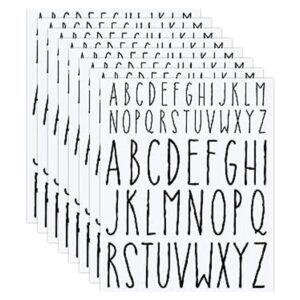 8 hojas de calcomanías de letras mayúsculas letras del_1