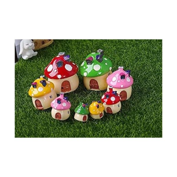 8 mini hongos accesorios de jardín de hadas en miniatura_4