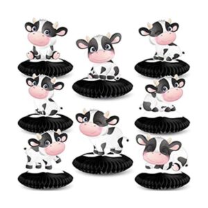 8 piezas de centro de mesa con estampado de vaca fiesta_1
