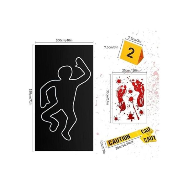 8 piezas de decoraciones de escena del crimen incluyendo_2