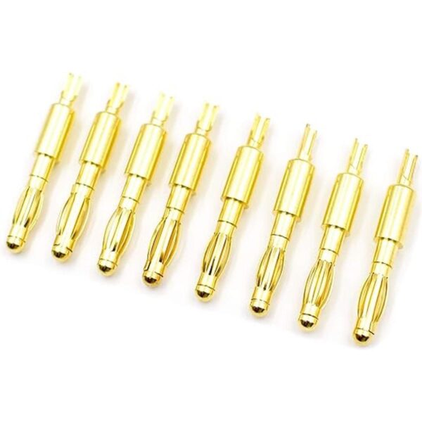 8 piezas de enchufe de plátano de 0.157 in conector macho
