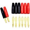 8 piezas de enchufe de plátano de 0.157 in conector macho