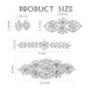 8 piezas de apliques de cristal de diamantes de imitación