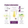 8 piezas de luz nocturna de hongos enchufables luz LED de_2