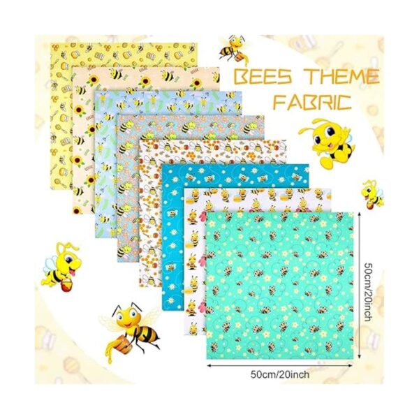 8 piezas de tela de abeja diseño de abeja tela de abeja