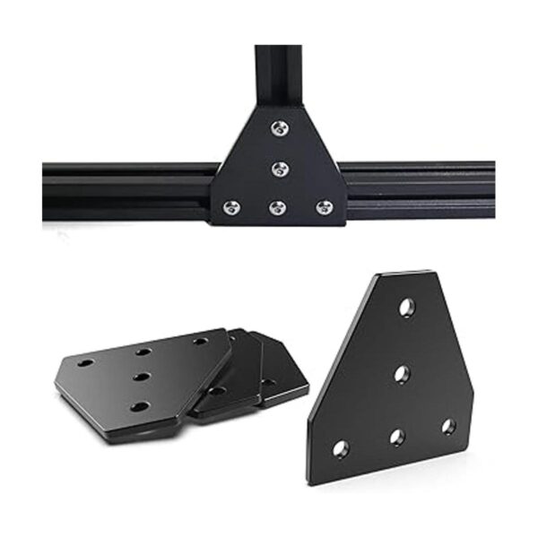 8 placas de unión anodizadas en forma de T de 5 agujeros_2