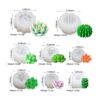 8 piezas suculentas moldes de silicona cactus flor resina