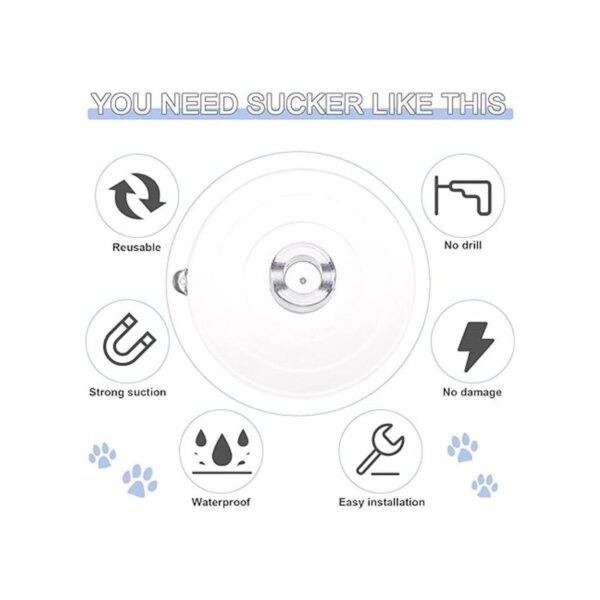 8 ventosas para ventana de gato percha para ventana de
