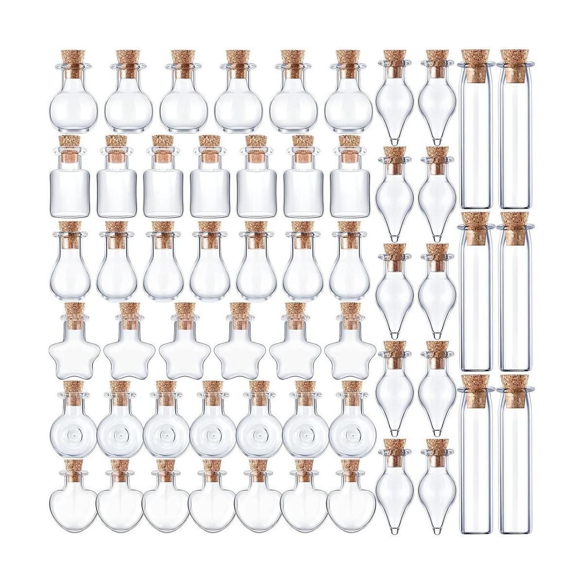 80 botellas de corcho de cristal botellas de corcho de