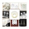 80 aretes de aro con cuentas circulares redondas para