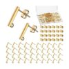 80 aretes de acero inoxidable con bucle aretes