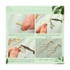80 aretes de acero inoxidable con bucle aretes