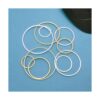 80 aretes de aro con cuentas circulares redondas para