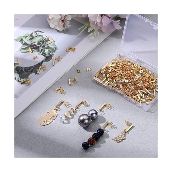 80 aretes de acero inoxidable con bucle aretes