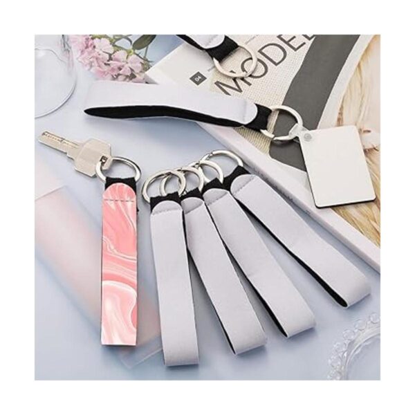 80 llaveros de pulsera en blanco de sublimación con