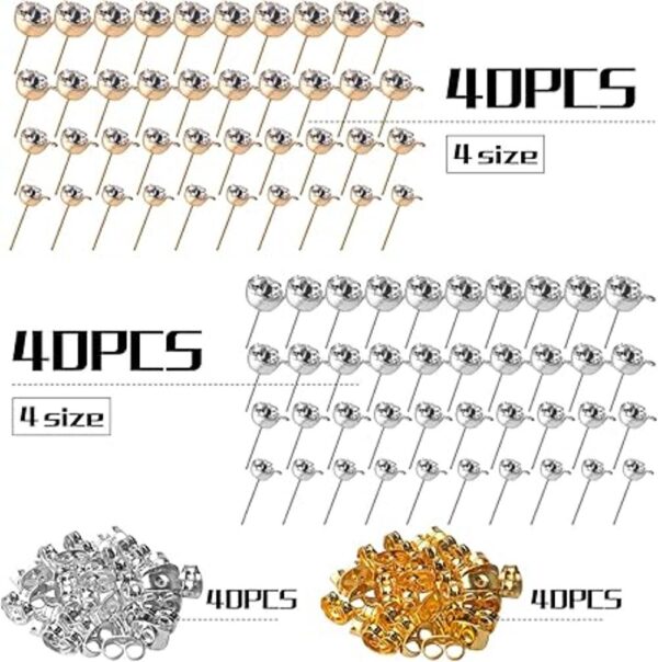 80 pendientes hipoalergénicos de diamantes de imitación