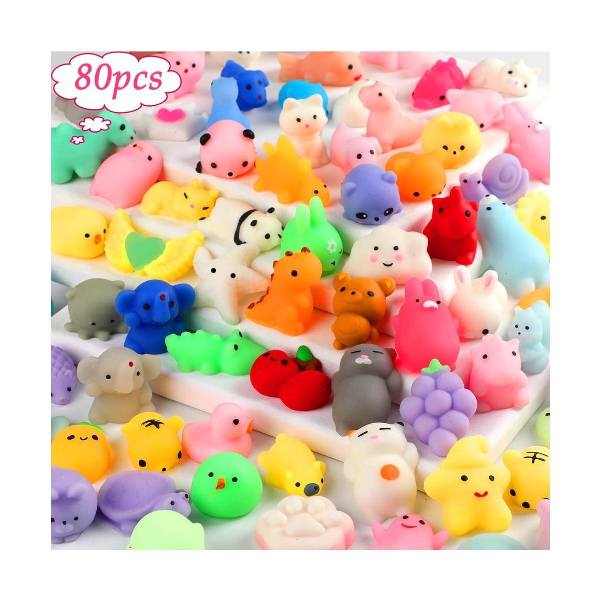 80 juguetes blandos Mochi mini Kawaii Squishy juguetes