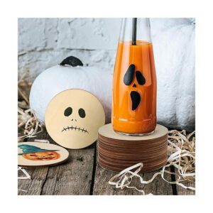 80 piezas de 4 pulgadas sin terminar círculos de madera en