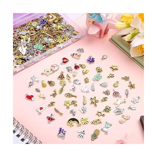 800 dijes para hacer joyas varios chapados en oro dijes