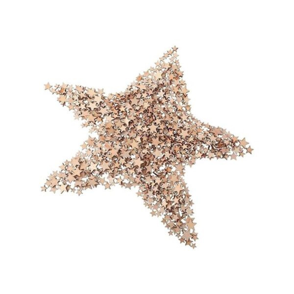800 piezas de Navidad de madera estrellas en blanco de