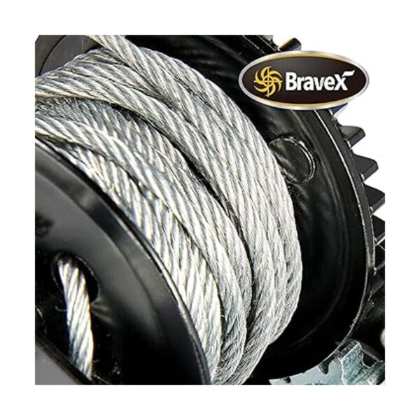 800lbs Capacity Heavy Duty Hand Winch Crank Strap Gear