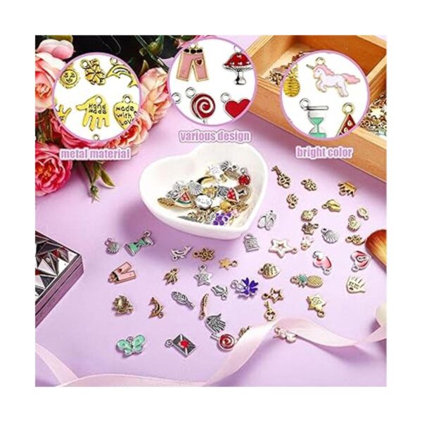 800 dijes para hacer joyas varios chapados en oro dijes
