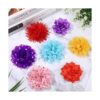 84 piezas de collar para perro flores corbatas de flores