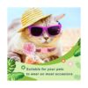 84 piezas de collar para perro flores corbatas de flores