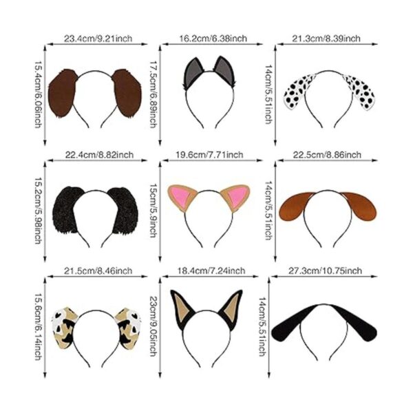 9 diademas de orejas para perros para mascotas regalos de_2