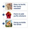 9 kits de casa de pájaros para que los niños construyan_3