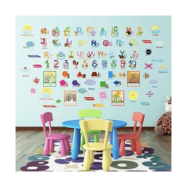 9 hojas de calcomanías de pared del alfabeto para niños_2