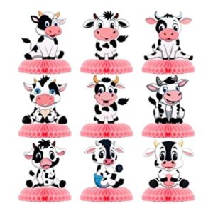 9 piezas de centros de mesa de panal con estampado de_1