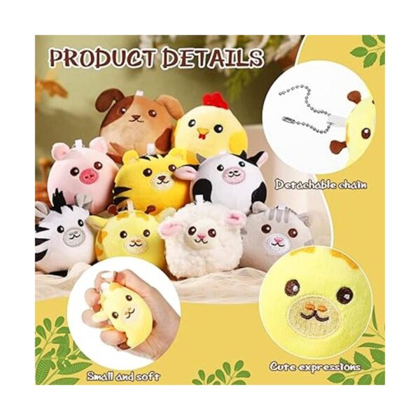 9 piezas de mini animales de peluche de granja animales_2