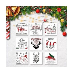 9 plantillas de Navidad grandes para pintar en la pared de