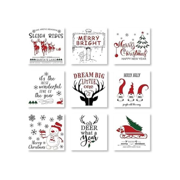 9 plantillas de Navidad grandes para pintar en la pared de