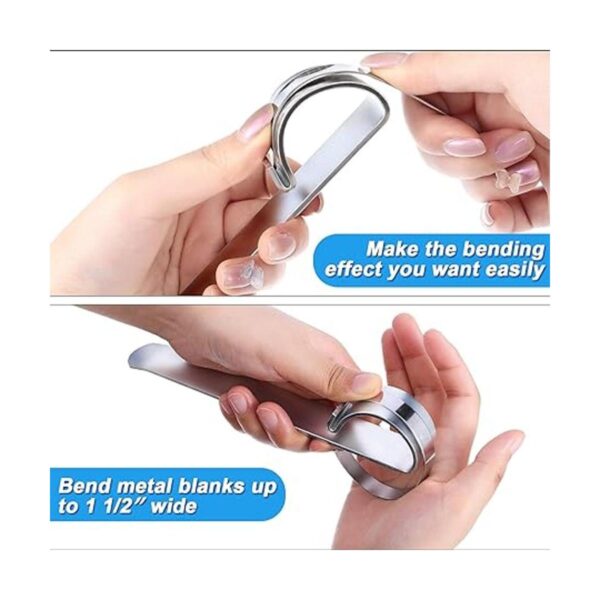 9 pulseras de acero inoxidable en blanco para