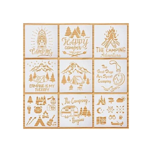 9 plantillas de dibujo de campamento temático campamento