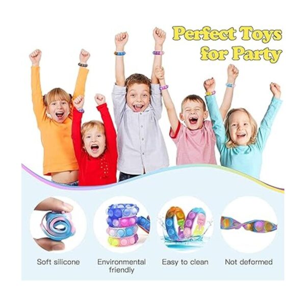 90 pulseras para reventar recuerdos de fiesta para niños