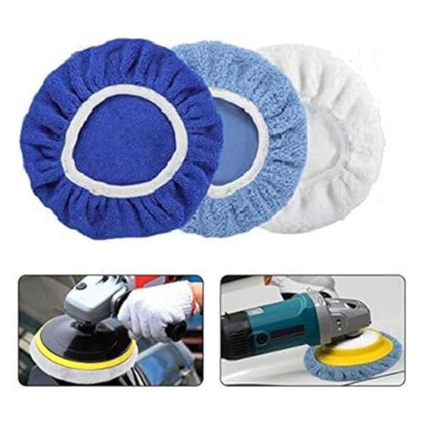 9 to 10 Inches Buffer Bonnets 9Pcs Waxers Bonnet Set_2