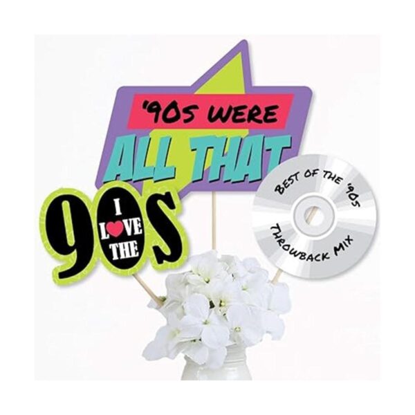 90s Throwback Varillas de centro de mesa para fiestas_2