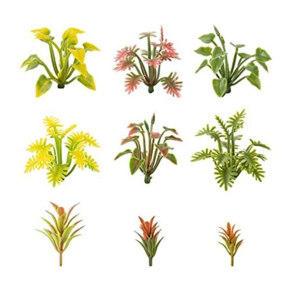 90 piezas de plantas de modelo mixto en miniatura mini