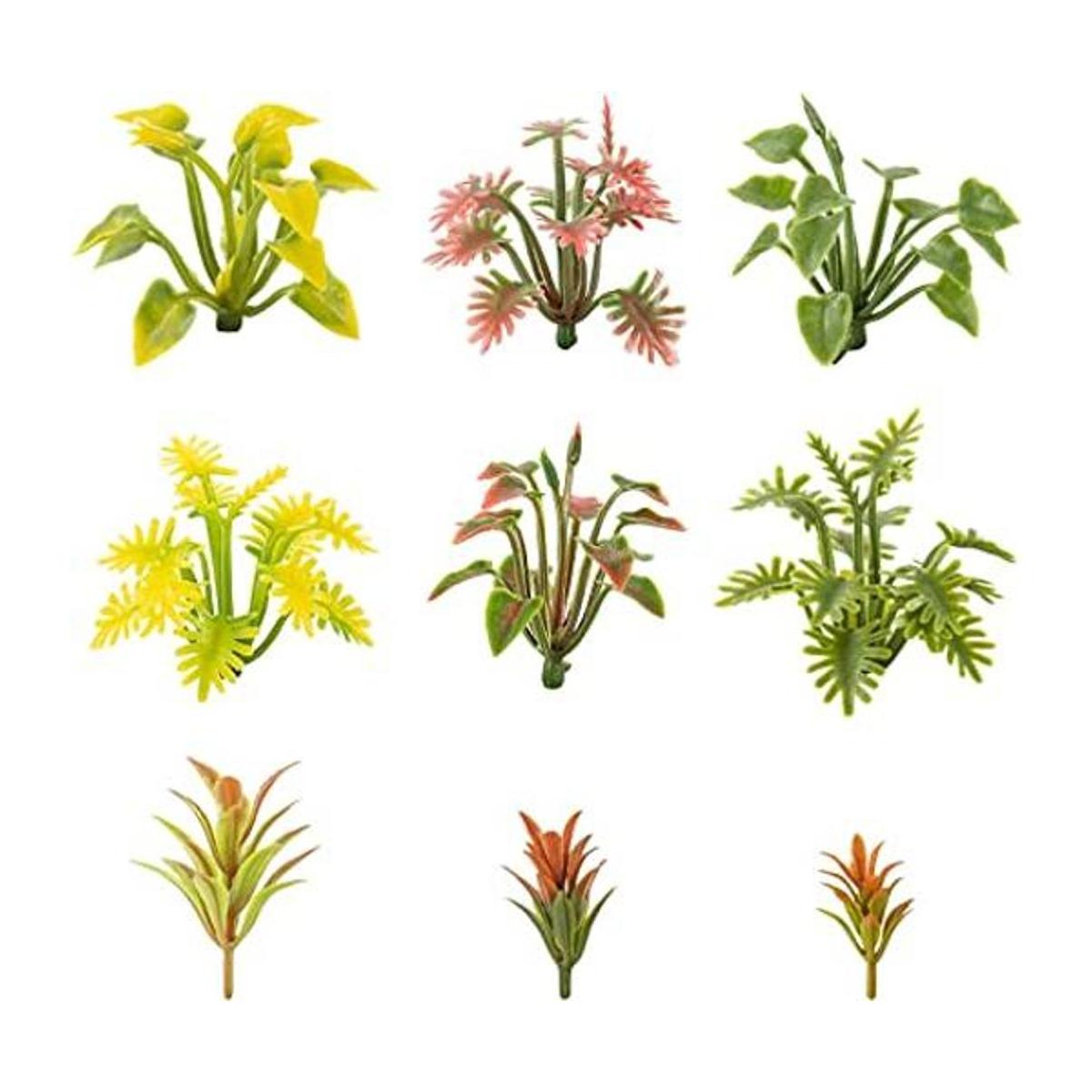 90 piezas de plantas de modelo mixto en miniatura mini