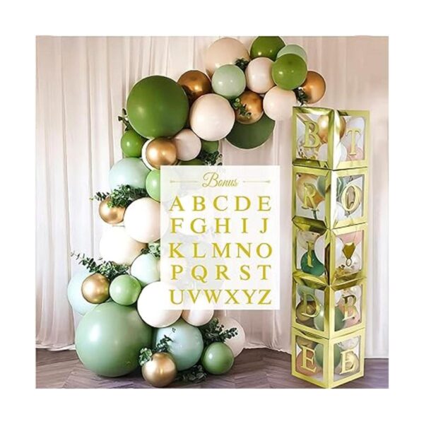 96 cajas de globos para decoración de despedida de soltera_1
