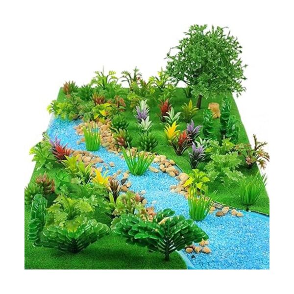 91 piezas de árboles modelo mixtos en miniatura modelo de_3