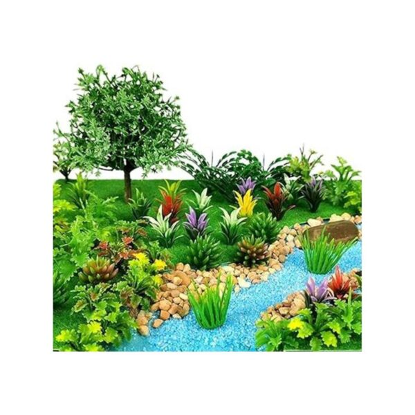 91 piezas de árboles modelo mixtos en miniatura modelo de_1