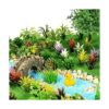 91 piezas de árboles modelo mixtos en miniatura modelo de_6