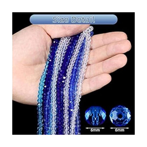 920 cuentas de cristal facetadas 0.236 in Rondelle