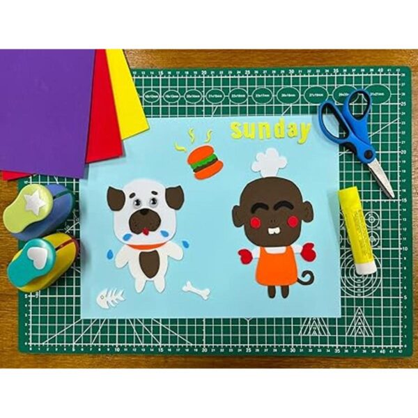 96pcs Foam Sheet Crafts 8.5X 5.5 in 12 Assorted Colors Eva