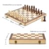 AA Juego de ajedrez magnético plegable de madera de 15_6