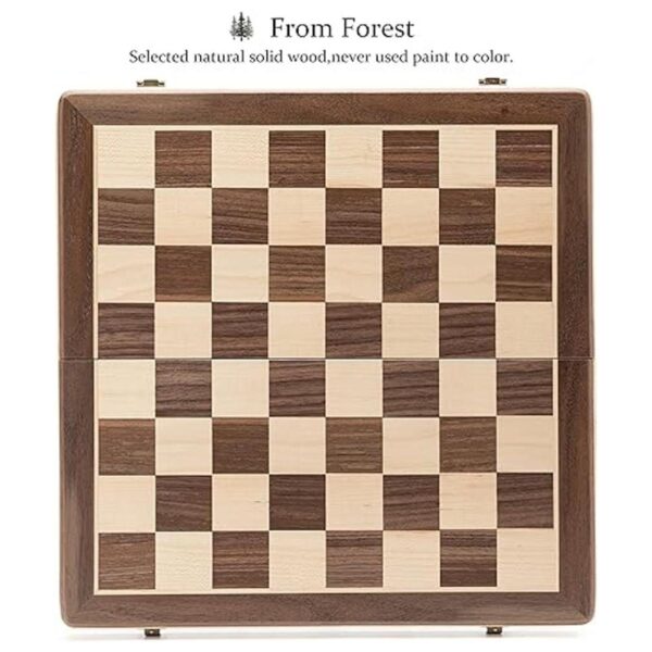 AA Juego de ajedrez magnético plegable de madera de 15_5